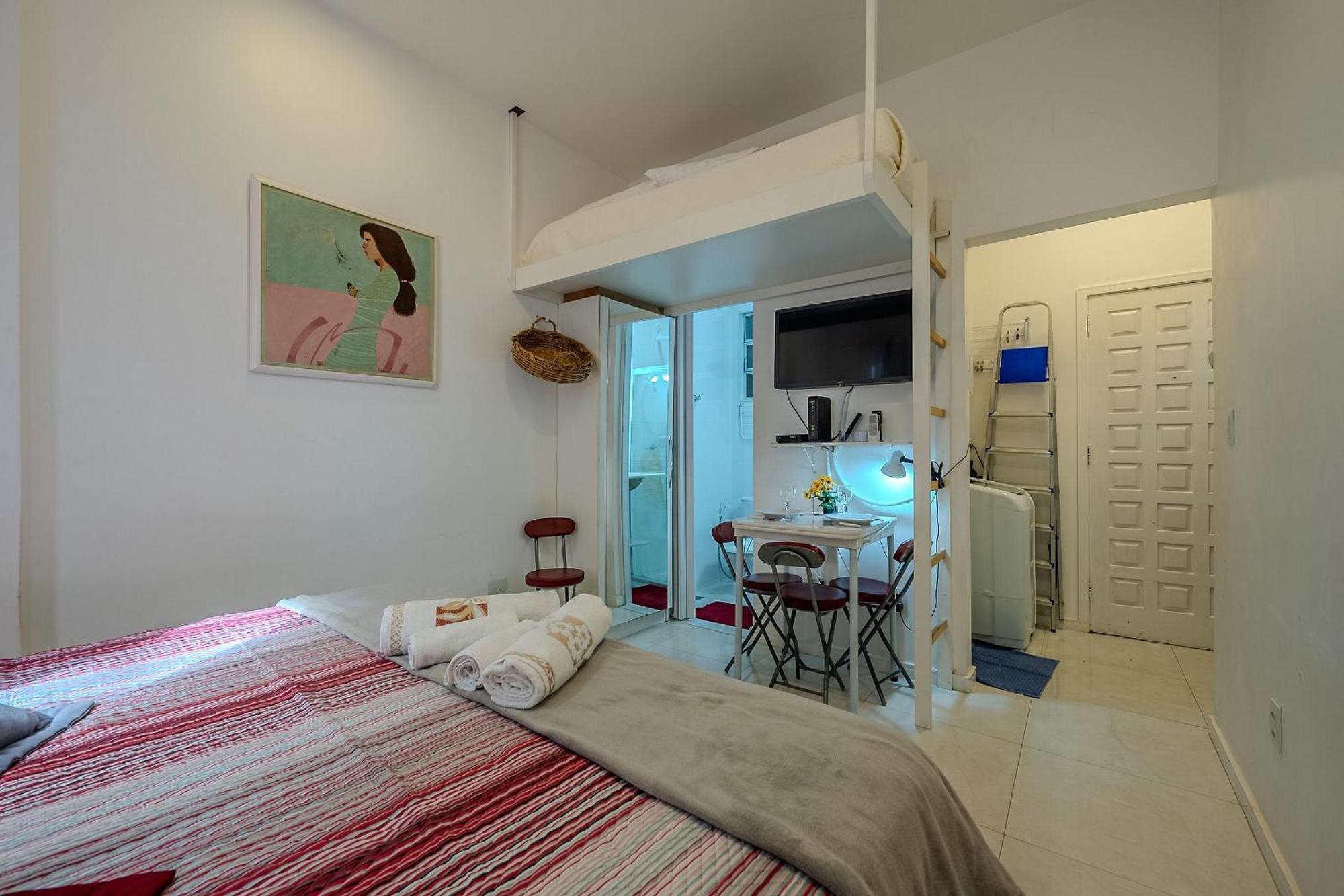 Studio Na Quadra Da Praia De Copacabana Rio de Janeiro Esterno foto
